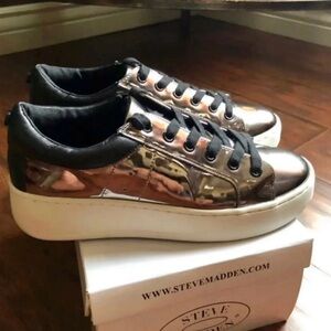Steve Madden Metallic Sneakers